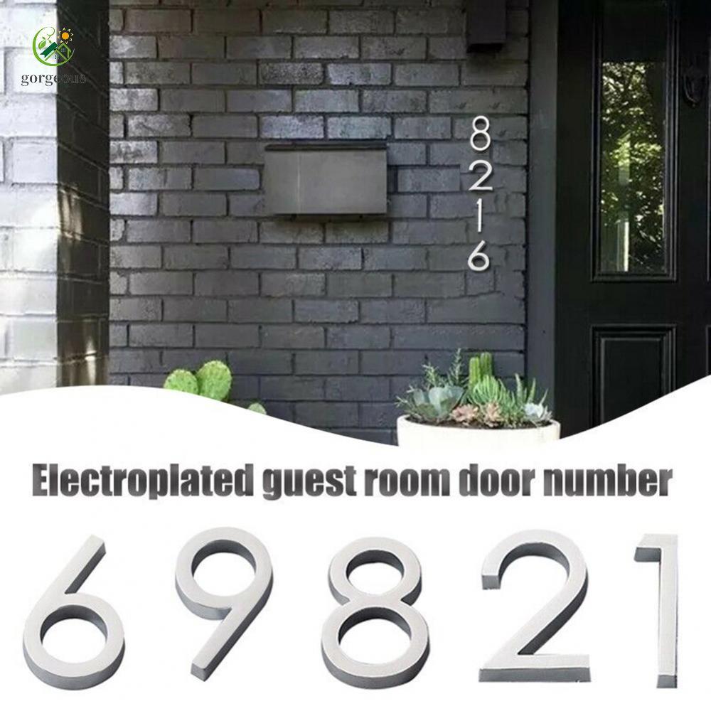 [FUXIN]Durable Stainless Steel House Number Sign for Craft Mailbox and Office