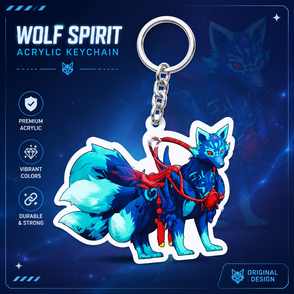 ganci HD KITSUNE blox fruit keychain gantungan kunci Kitsune Blox Fruit