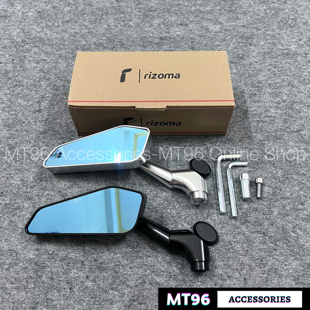 Kính Xe Máy Rizoma 744, Gương Rizma 744 Chân Ngắn Nhôm Cnc