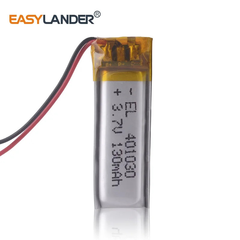 401030 3.7V 130mAh Sạc Li-Polymer Li ion Pin Cho mp4 mp3 GPS Vòng Tay Thông Minh Đồng Hồ Bluetooth T