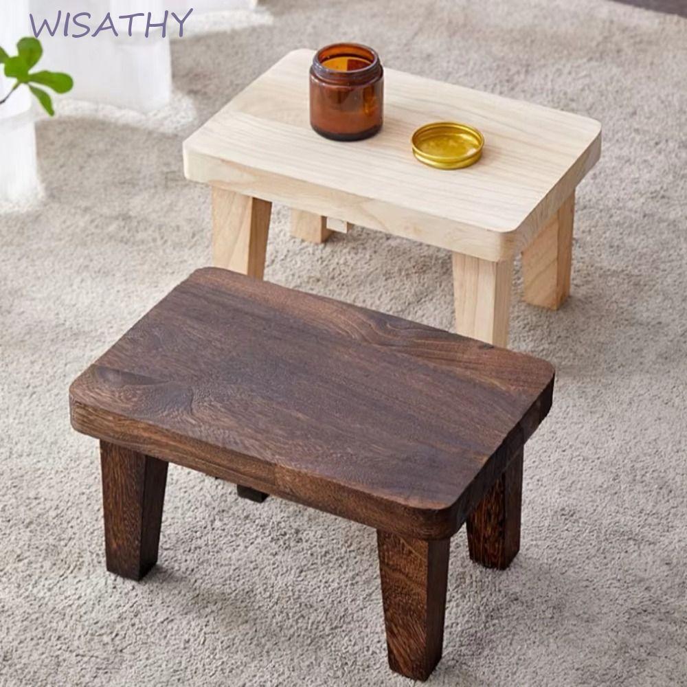 ELMER1 Ghế Thay Giày, Chân Co Giãn Ghế Nhỏ Phong Cách Nhật Bản, Để Chân Gỗ Chắc Chắn Đa Năng Chịu Lự