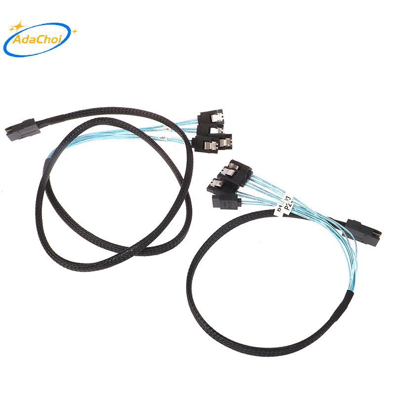 Cáp AdaChoi SAS SATA Mini-SAS SFF-8087 Đến 4 Cáp SATA Mini SAS 4i SFF8087 36P Đến 4 Cáp SATA 7P 12Gb