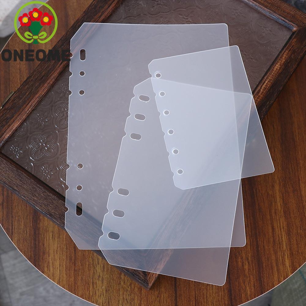 ONEOME Notebook Divider Học sinh Matte Notebook Phụ kiện Board Page Transparent Agenda Planner Separ
