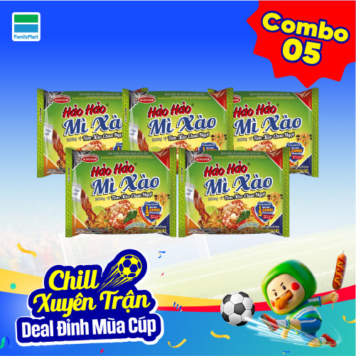 Combo 5 Mì Hảo Hảo Xào Khô Tôm Chua Ngọt 75G