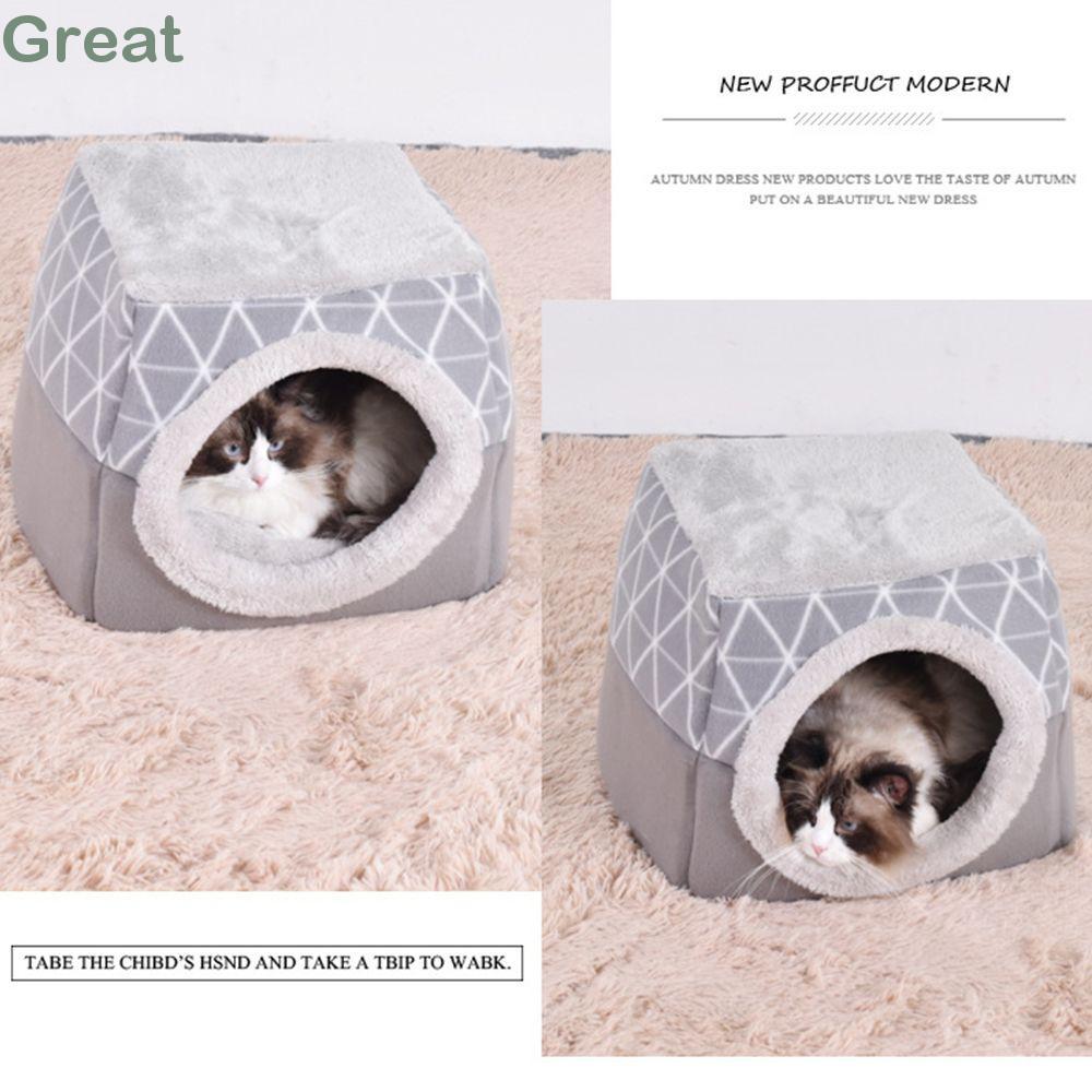 GREAT Dog Nest House Ấm áp Soft Puppy Basket Kennel Mat