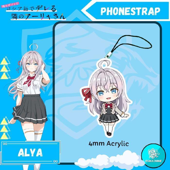 PHONE STRAP HP ANIME - Roshidere PhoneStrap Acrylic | Alisa Kujou Alya, Marisa Kujou Masha - Alya