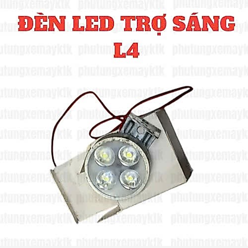 Đèn led trợ sáng L4 platinum cao cấp 2 chức năng pha cos gắn xe máy (màu ngẫu nhiên bạc,vàng,xanh)