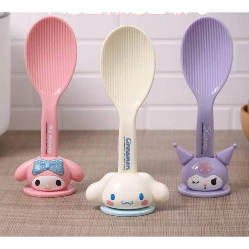 Cute Cartoon Three-Dimensional Shape Meal Spoon Non-Stick Rice Rice Spoon Vertical Rice Spoon Meal S