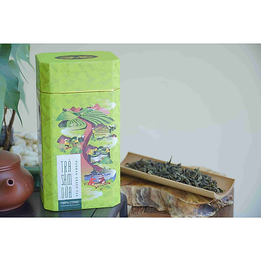 Trà Xanh Sâm Dứa Rồng Vàng - Hộp 150g