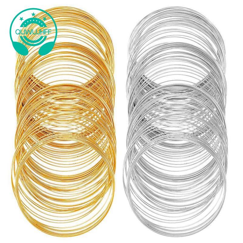200 Vòng Dây Nhớ Vòng Tay Trang Sức Số Lượng Lớn Dây Nhớ Vòng Tay Vàng Bạc Thép Đính Hạt Dây