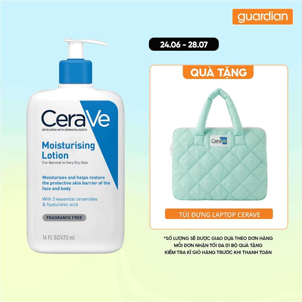 Sữa Dưỡng Thể Cerave Moisturising Lotion Cho Da Thường Và Da Khô 473Ml