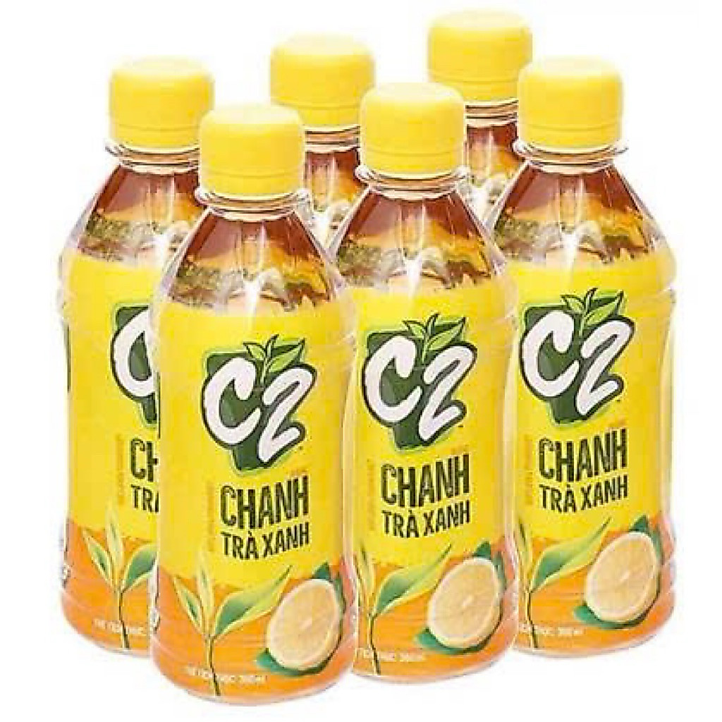 Lốc 6 chai  nước C2 Trà Xanh Hương Chanh 360ml