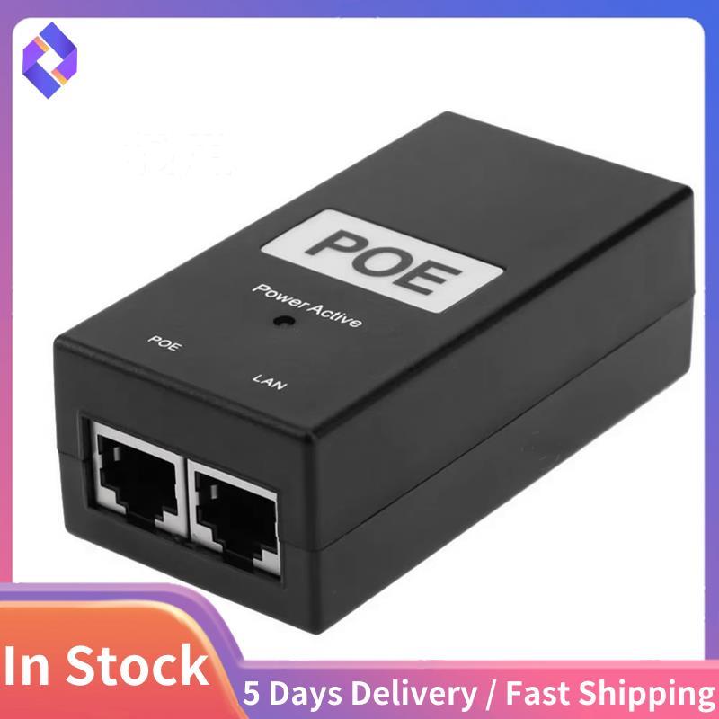POE Adapte 48V 1A POE Power Injector Tương thích 100Mbps Bộ định tuyến POE Nguồn điện