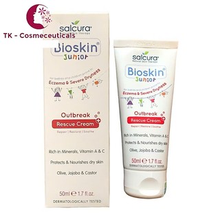 (CHÍNH HÃNG) Kem Chăm Sóc Da Bioskin Junior Outbreak Rescue Dịu Da, Ngừa Hăm, Chàm Sữa, Viem Da Trẻ Em - 50ml