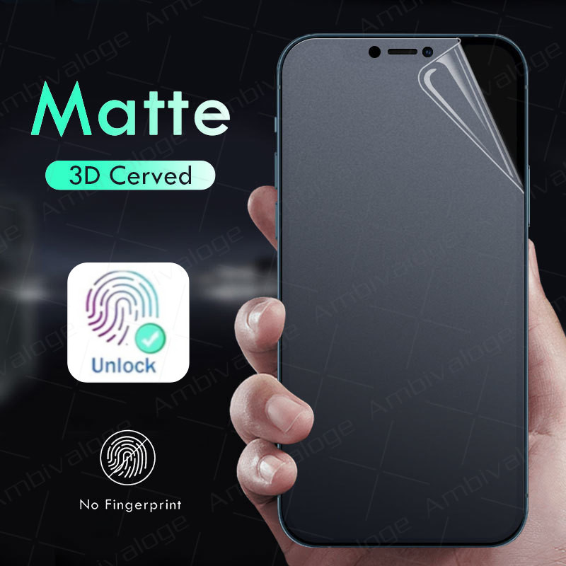 Miếng Dán PPF Nhám Full Màn Chống Vân Tay Cho iPhone 11 12 13 14 15 16 17 Pro Max Air X XR XS Max