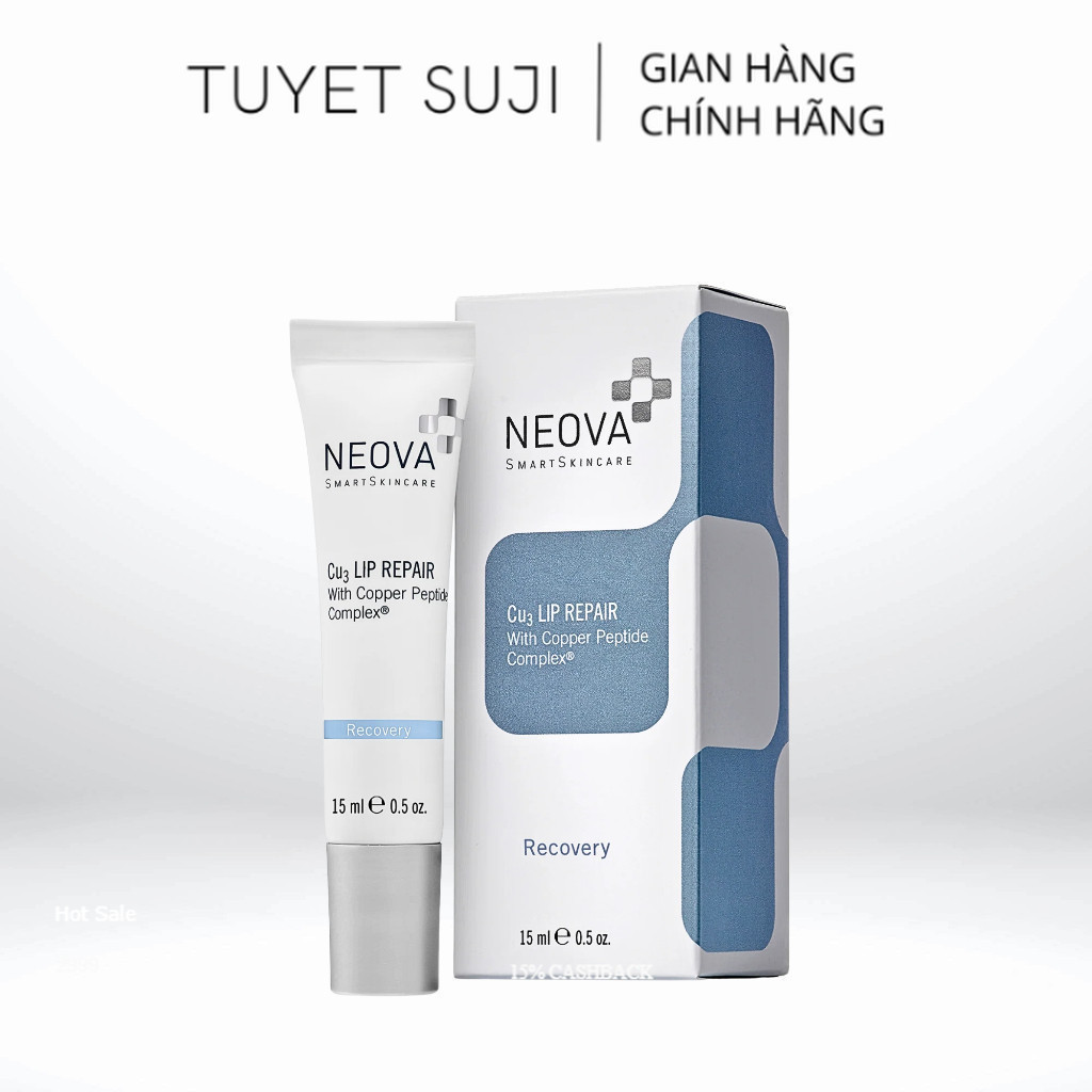 Dưỡng môi khử thâm căng mọng Lip Cu3 Repair Neova 15ml
