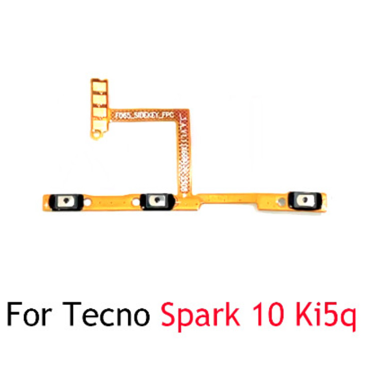 Dành Cho Tecno Spark 10 Ki5q Ki5 / 10 Pro Ki7 Tắt Nguồn Công Tắc Âm Lượng Bên Nút Cáp Mềm FHLSP