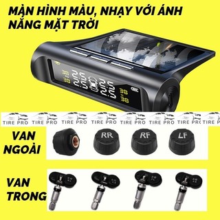 chống nước Cảm biến áp suất lốp ô tô, cảm biến TPMS cao cấp, đồ hồ đo áp suất lốp ô tô Chính Hãng 1 Năm Màn