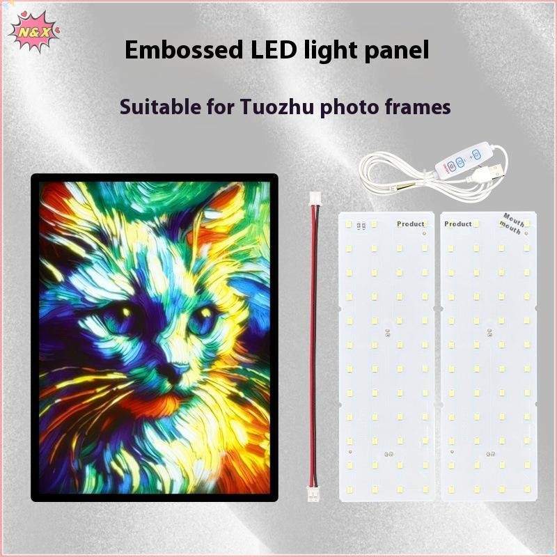 N & X 1 Bộ 3D In Hình Ảnh Khung Ảnh Mặt Sau Tấm 1.75mm Pla Lithophane CMYK PLAFilament 3D FDM Máy In