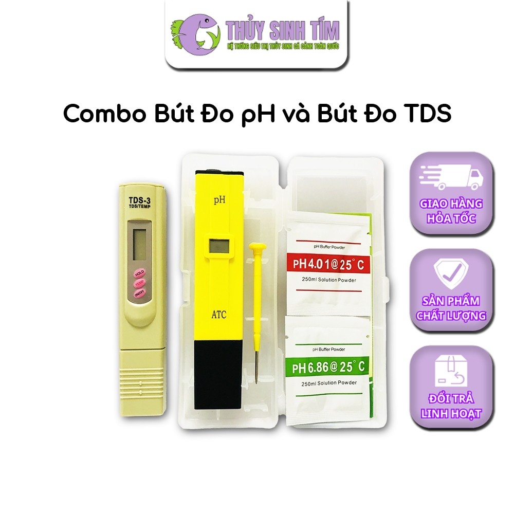 Combo Bút Đo Nồng Độ pH Và Bút Đo TDS