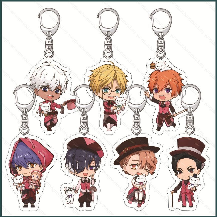 Mặt dây chuyền túi đựng chìa khóa Obey Me acylic