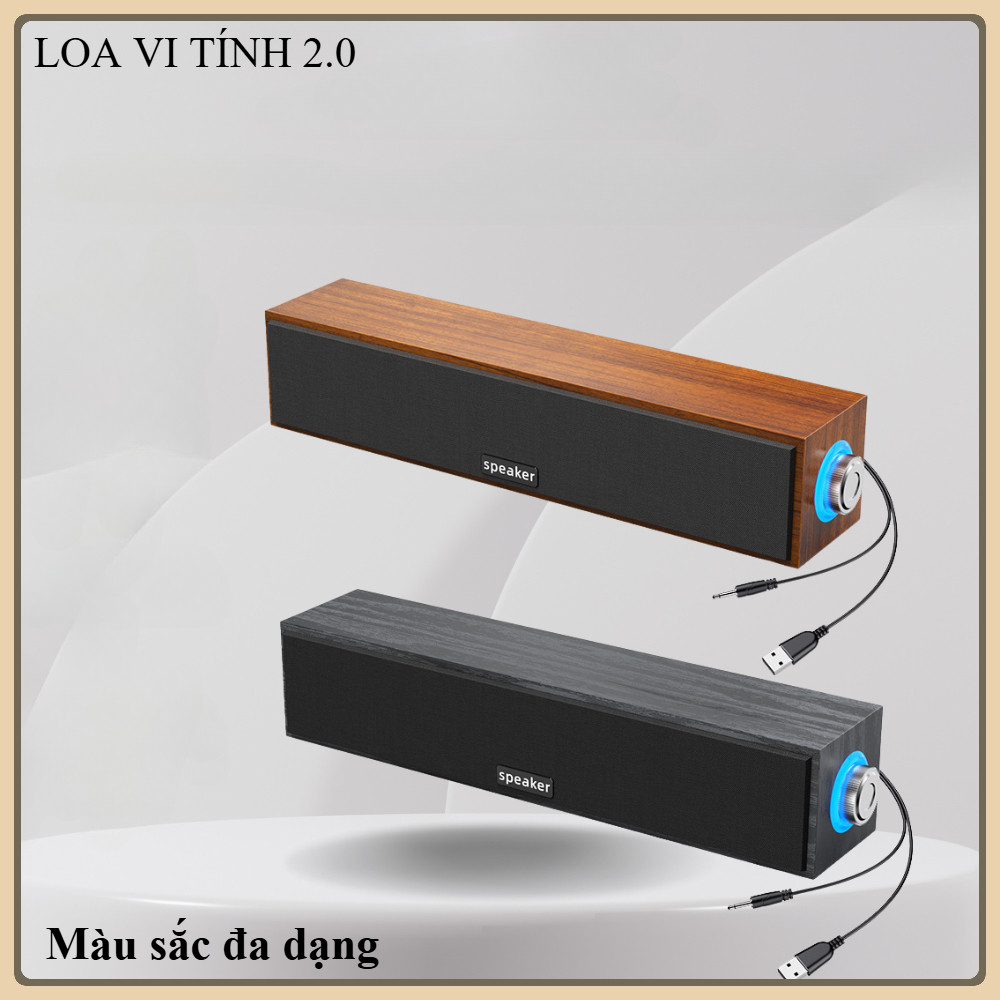 Loa Vi Tính Loa Gỗ Công Suất Lớn Dùng Cho PC, Laptop, ĐT,.. Speaker E-1090