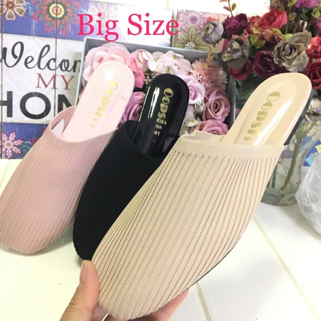 YC2 Prettyfeet EZRINE Plus Size Slip On Shoes Woman - Kasut Wanita - Size 41 đến 45 (Có sẵn)