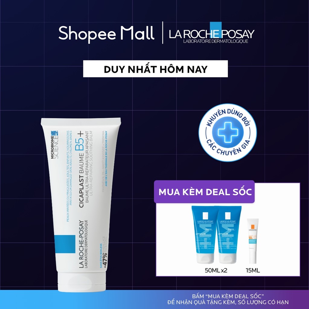 Kem Dưỡng Ẩm & Phục Hồi Đa Năng La Roche-Posay Cicaplast Baume B5+ giúp phục hồi da sau 1 lần sử dụn