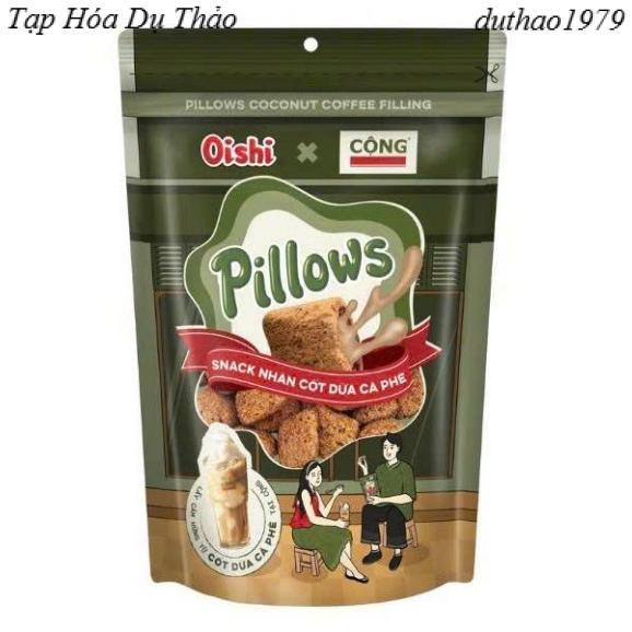 Snack Pillows Oishi Nhân Cốt Dừa Cà Phê  Gói 75g (combo 3 gói)