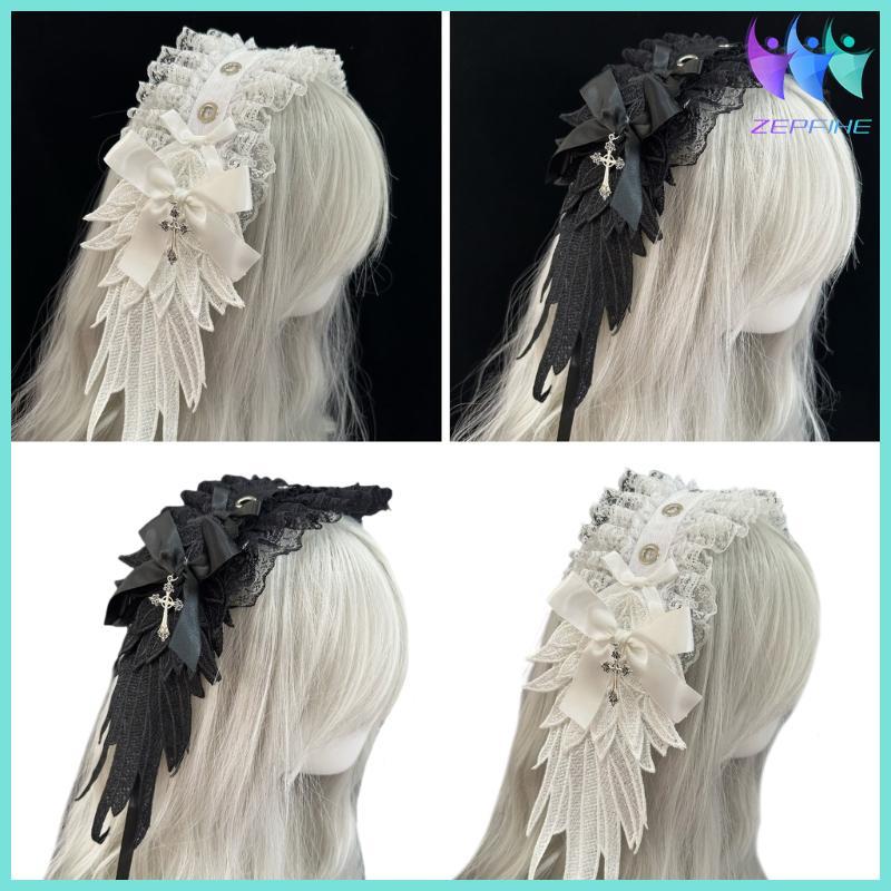 Nio Độc Đáo Gothic Gothic Gothic Gothic Cánh Đầu Gothic Punk Mũ Đội Đầu Phụ Kiện Tóc Thời Trang