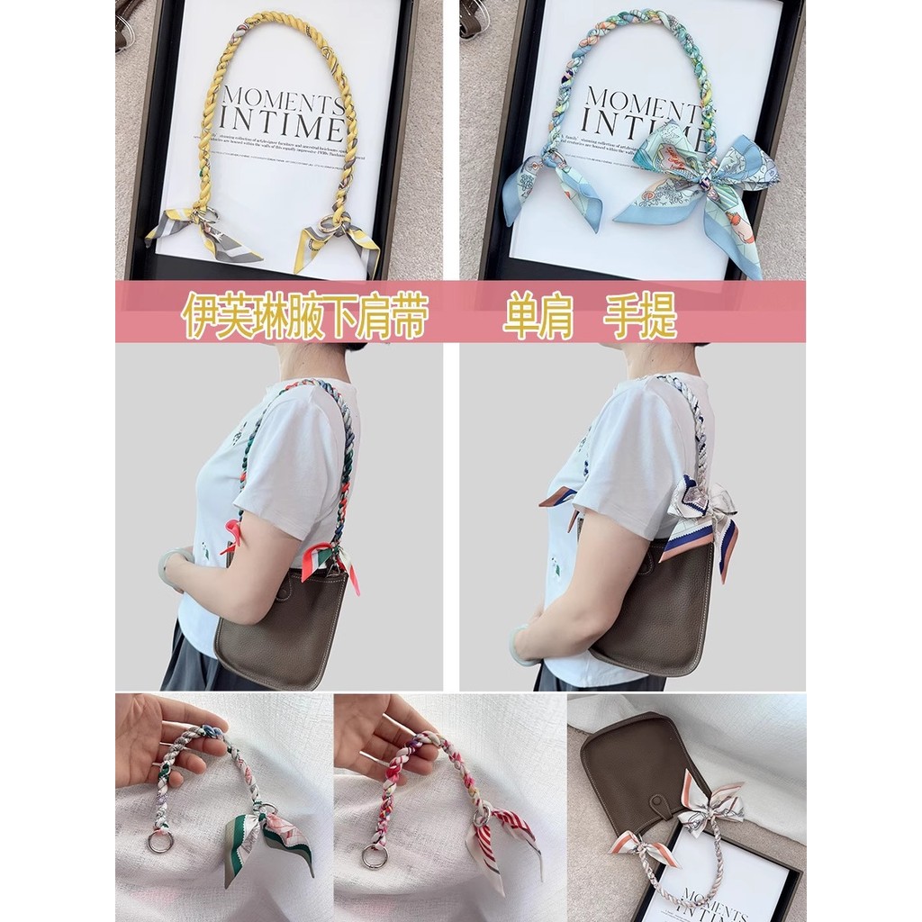 Evelyn Dây Đeo Vai Evelyn Dây Đeo Thiết Kế Ban Đầu Handmade Khăn Lụa Một Vai Nách Lụa Khăn Roi Dây