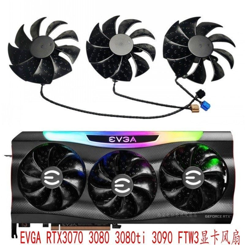 Quạt đồ họa gốc EVGA RTX3070 3070ti 3080ti 3090 FTW3