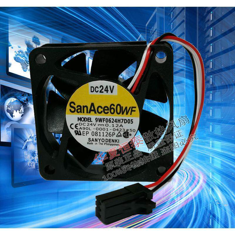 Quạt Fenako SANYO 9WF0624H7D05 6015 DC24V 0.12A chính hãng Nhật Bản