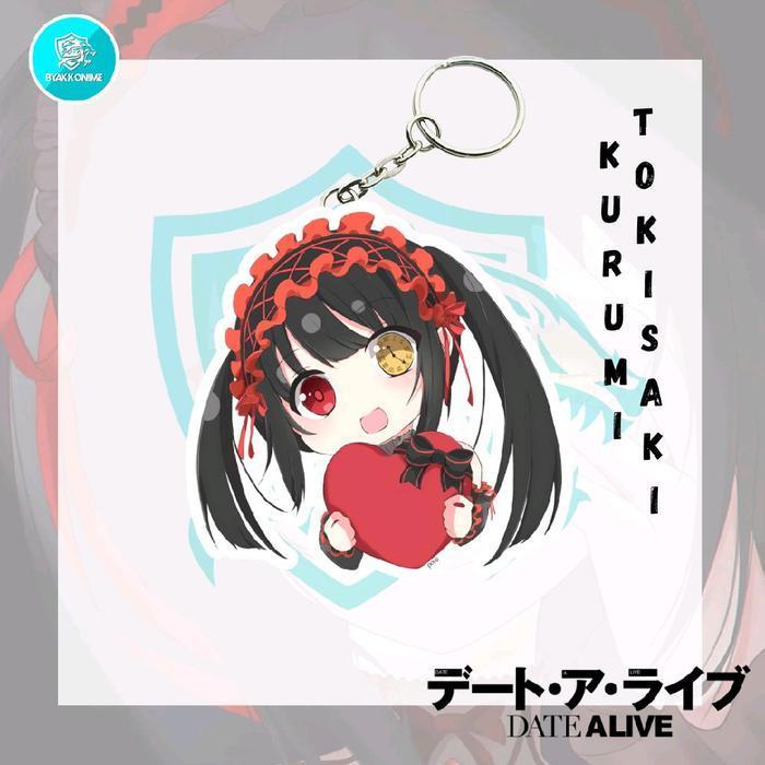 Keychain Acrylic Anime Date A Live X Tensura  - Kurumi Tokisaki, Rimuru Tempest Ganci Anime Akrilik 