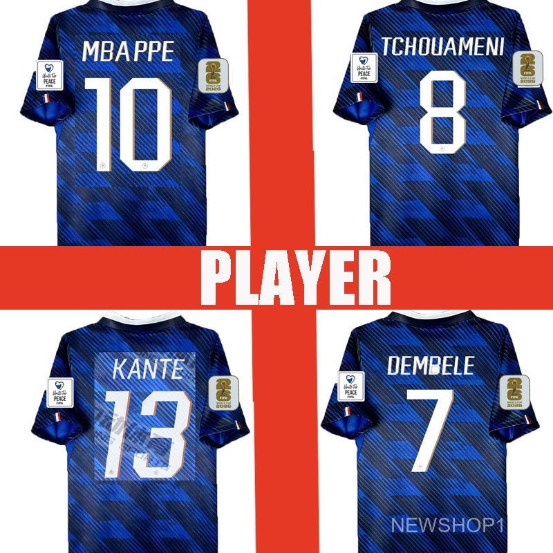 2026 FR sân nhà PLAYER phiên bản W Cup mbappe france SOCCER jersey