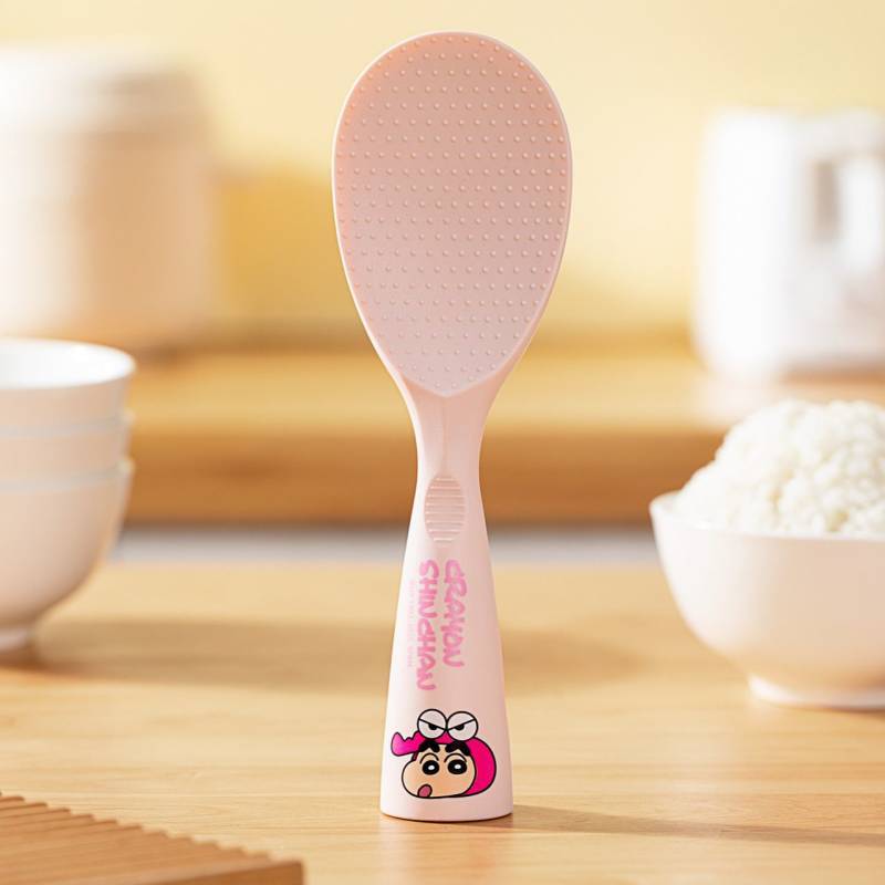 Crayon Xiaoxin Kitchenware Rice Spoon Food Grade Vertical Rice Spoon Can Stand Rice Three-Dimensiona