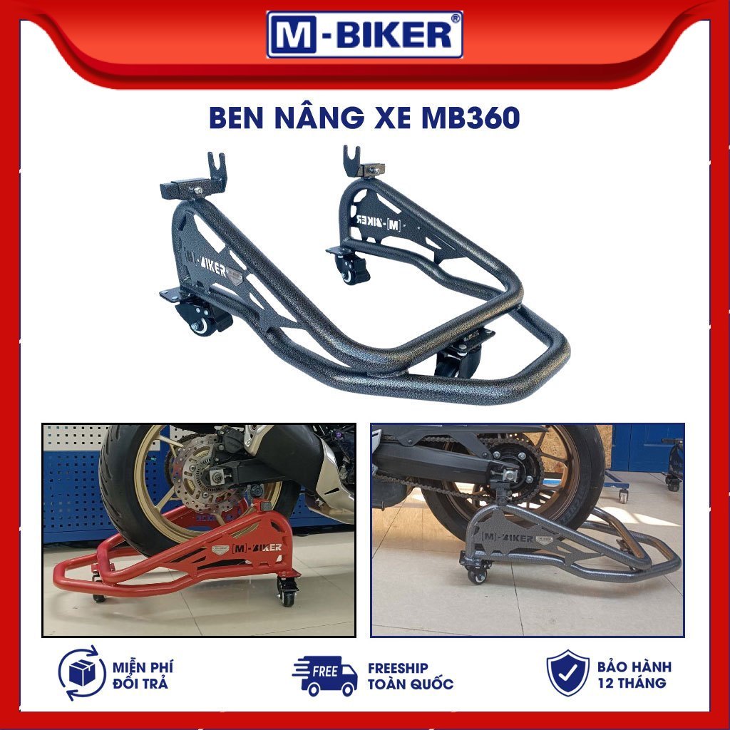 Ben nâng xe MB360 M-Biker cho Naked, Sport, Classic, Ben nâng xe PKL di chuyển 360 độ