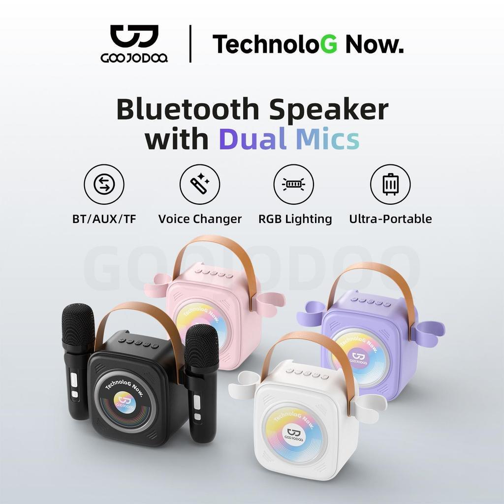 GOOJODOQ Loa Bluetooth Micro Không Dây Kép 5 Hiệu Ứng Âm Thanh Vui Nhộn RGB…