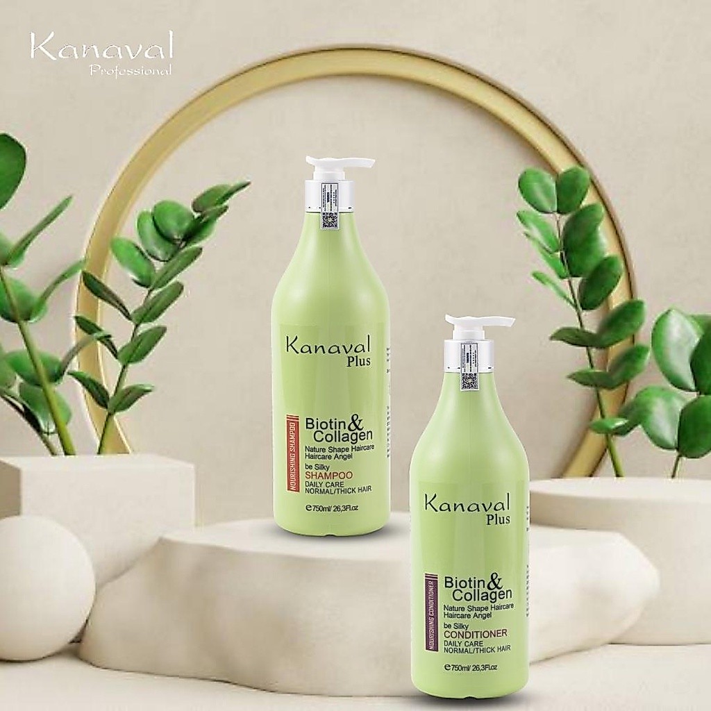 Cặp Dầu Gội Xả KANAVAL Hương Nước Hoa Ngăn Ngừa Gàu - Hỗ Trợ Giảm Rụng Tóc và Kích Thích Mọc Tóc 750ml x2