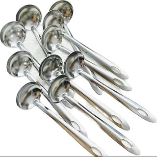 10 vá  inox múc canh múc lẩu dùng trong đám tiệc