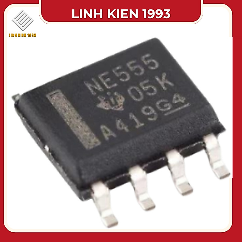 [ COMBO 2 CON ] IC NE555 – Bộ định thời (Timer) đa năng chân dán smd