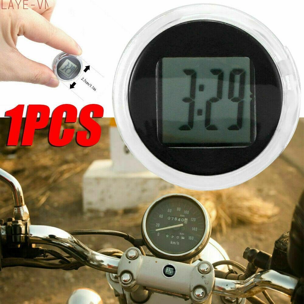 Mini Digital Clock Waterproof Shockproof for Motorbike For Motorcycle Easy Mount