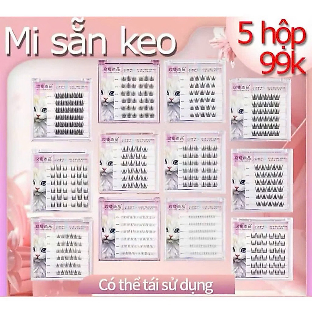 Mi Sẵn Keo Tự Dính 99K/5 Hộp - Tự Nhiên Cao Cấp Tái Sử Dụng Nhiều Lần