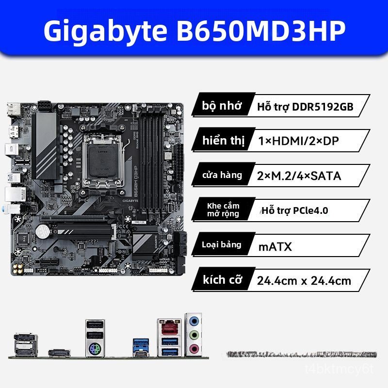 Mainboard Gigabyte B650M Aorus AX hỗ trợ Wi-Fi 6 tối ưu sức mạnh cho CPU AMD Ryzen 7000