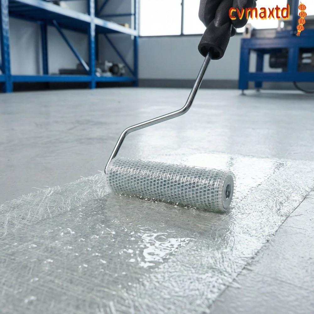 Con lăn khử bọt ICVMAX, Chất liệu nhôm Dụng cụ sợi thủy tinh cỡ 3 Inch, Thiết kế lò xo bền bỉ Loại k