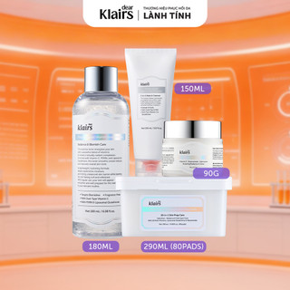 Combo Vitamin Essence Toner 180ml + Vitamin Mask Cleanser 150ml +Vitamin Skin Prep Pads 290ml + Vitamin E Mask 90g [FS]