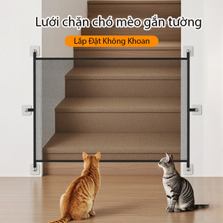 Tấm Lưới Chặn Chó Mèo Gắn Tường Dễ Dàng Gấp Gọn,Hàng Rào Gấp Gọn,Ngăn Chó Mèo,Lắp Đặt Không Khoan