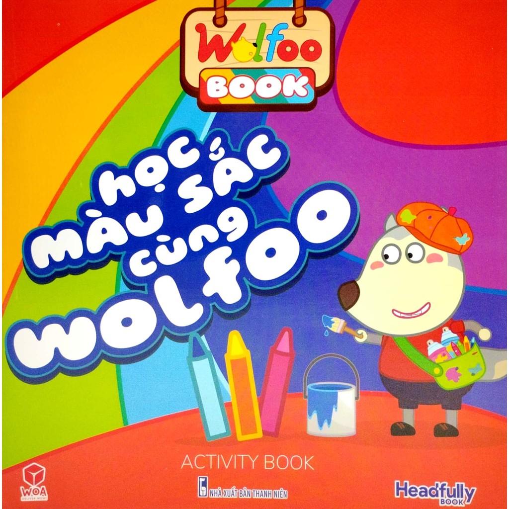 Sách Wolfoo Sách Tương Tác - Học Màu Sắc Cùng Wolfoo