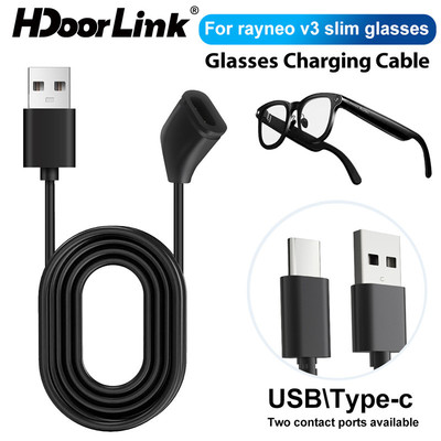 Cáp Sạc HdoorLink Cho Ray-Neo V3 Chụp AI Kính USB / USB-C Sạc Từ Tính Cho Ray-Neo V3 Slim Kính Thông Minh