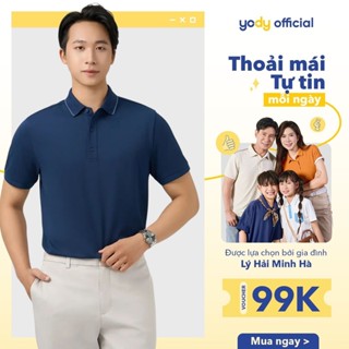 Áo Polo Nam Mắt Chim Cơ Bản Dáng Suông Yody MCPO25S109